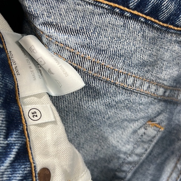 NEW Jeans Grlfrnd Hailey Low Rise Slim Boot Cut Split Leg in Melrose - Picture 8 of 11